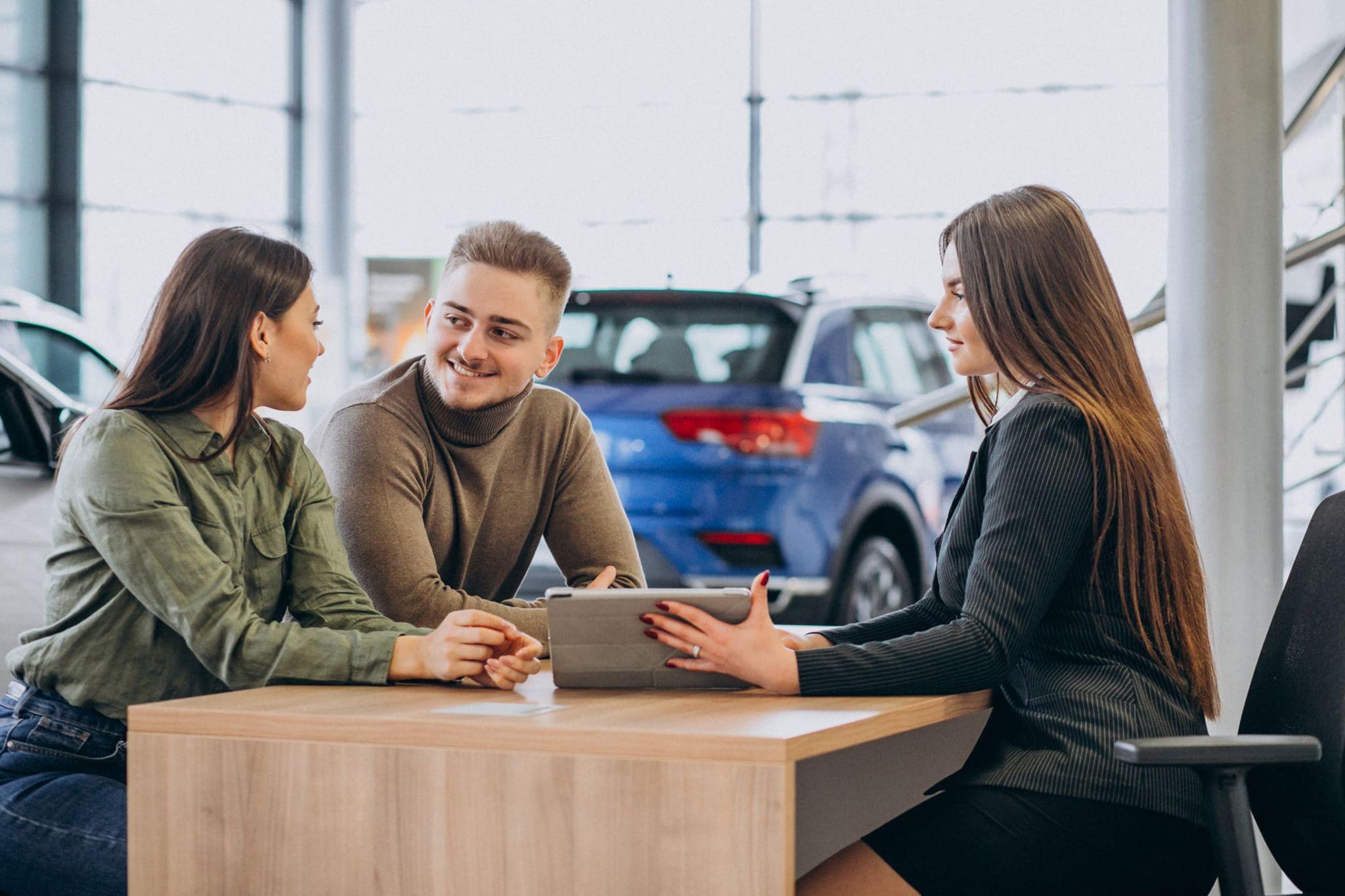 Service client professionnel chez un concessionnaire